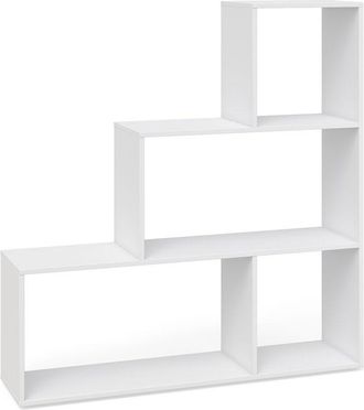 Vicco Estantería escalonada, Blanco, 116.8 x 123.2 cm