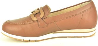 Gabor Schoenen, Dames, Bruin, 35 1/2 EU, Leer, Leder Loafer + Gar