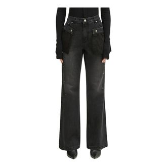 Andersson Bell Jeans Bootcut con Pizzo Applicato - - Jeans - Donna - Blu - W26