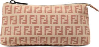 Fendi Pre-owned Fendi Zucchino Canvas Pouch 2228 7N0037 JQ4 039