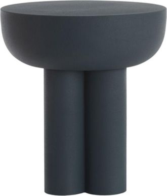 Light & Living Light&living - Mesa Auxiliar Mikola Mate Azul Oscuro - &Oslash;46x50 Cm