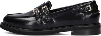 Stefano Lauran Elegante zwarte loafers voor dames - Dames - Loafers - Zwart - 38 1/2 EU - Wol - Schoenen