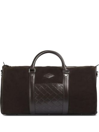 Doucal's matelass&eacute;-detail holdall - Brown