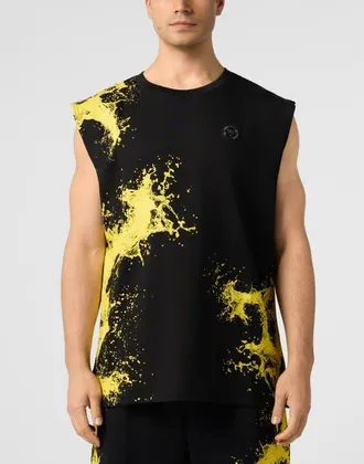 Plein Sport Tank Top Plein Sport Splash Men in Black at Nordstrom, Size Xxx-Large