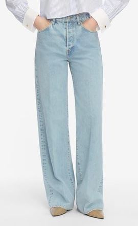 Frame Denim The Collegiate Super High Waist Wide Leg Jeans in Johanna at Nordstrom Rack, Size 24