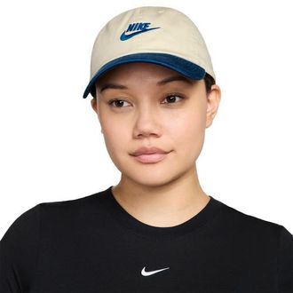 Nike Mens Club H86 Adjustable Cap - Beige/Blue Size M/L