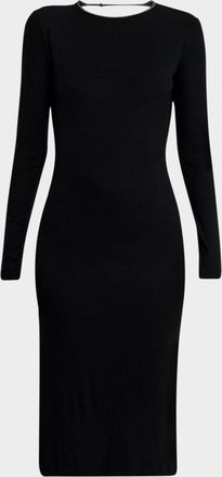 Iro Telina Knit Open-Back Midi Dress