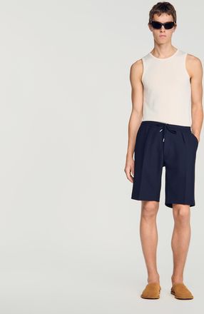 Sandro Jersey Bermuda shorts