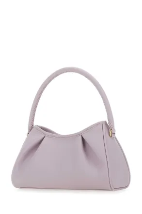 Elleme Womens Lilac Leather Dimple Moon Shoulder Bag Heather Borse A Mano