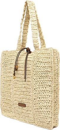 Gianni Chiarini Womens Shopper Nefeli Corda Paper Straw Beige Shoulder Bags