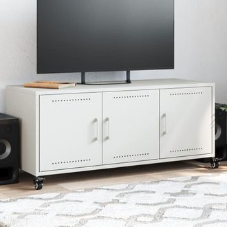 Berkfield Home TV Cabinet White 100.5x39x43.5 cm Steel
