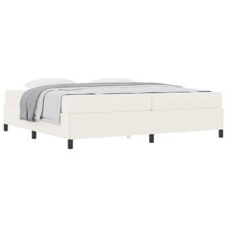 vidaXL Estructura De Cama Con Colch&oacute;n Crema 200 X 200 Cm Tela Vidaxl