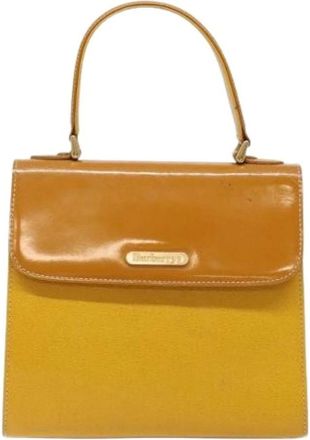 Burberry Pre-owned Handbags, female, Yellow, Size: ONE SIZE Pre-owned Vintage Handbag