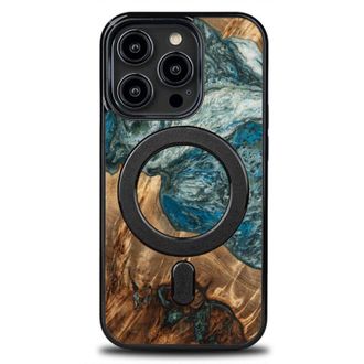 OEM Funda &Uacute;nica Bewood Para Iphone 15 Pro - Planetas - Tierra Con Magsafe