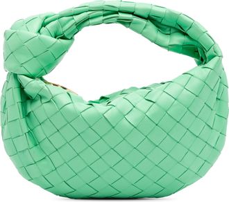 Bottega Veneta Pre-owned Womens Knot Top Handle Bag - Mint Leather - One Size