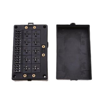 OEM Portafusibles De Cuchilla Para Autom&oacute;vil, Z&oacute;calo De Rel&eacute;, Caja Negra, Portafusibles De Cuchilla Para Autom&oacute;vil De 18 V&iacute;as, Seguro Automotriz Para Auto