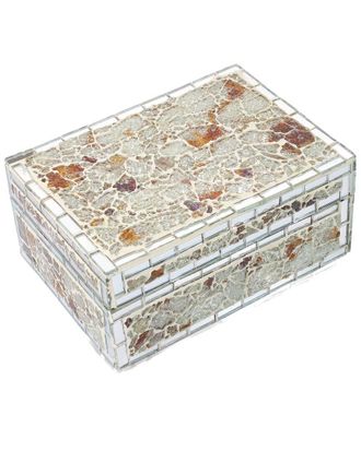 Tiramisu Earthstone Crackle Mosaic Decorative Box