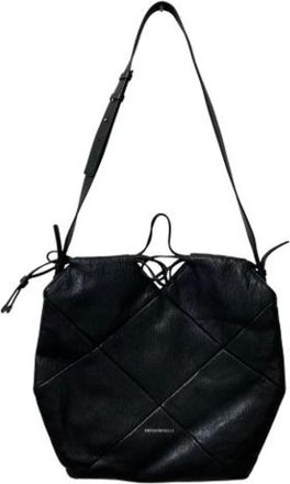 Armani Pre-owned Bucket Bags, male, Black, Size: ONE SIZE Pre-owned Quilted Shoulder Bag