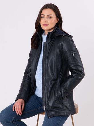 Lakeland Leather Fairtown Hooded Leather Jacket