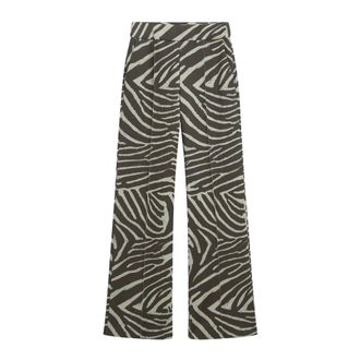 Cinque Zebra Print Wijde Broek - Dames - Wijde Broeken - Veelkleurig - S - Polyester - Broeken