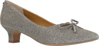 J. Rene&eacute; Calinda Kitten Heel Pump in Pewter at Nordstrom, Size 8.5