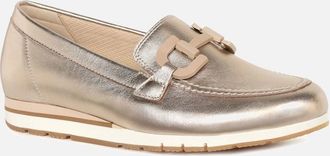 Gabor Womens Baby Womens Loafers - Gold - Size: 7.5