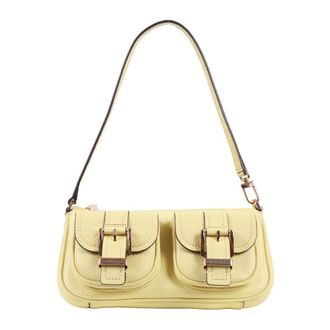Michael Kors Shoulder Bags, female, Yellow, Size: ONE SIZE Zoe Small Pochette