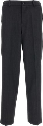 A.P.C. Tailored Anthracite Grey Trousers With Tapered Leg