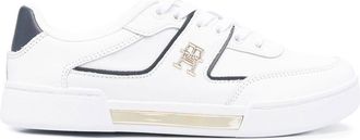 Tommy Hilfiger logo-plaque low-top sneakers - women - Leather - 36 - White