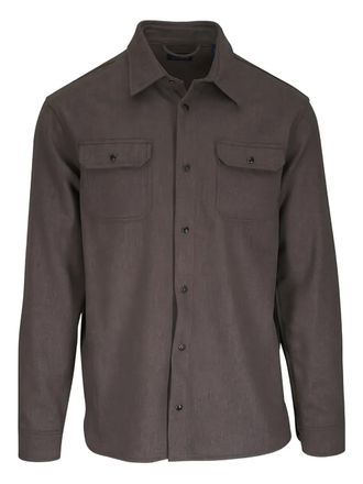 Paul & Shark flap-pocket shirt - men - Nylon/Wool/Polyester - M - Brown
