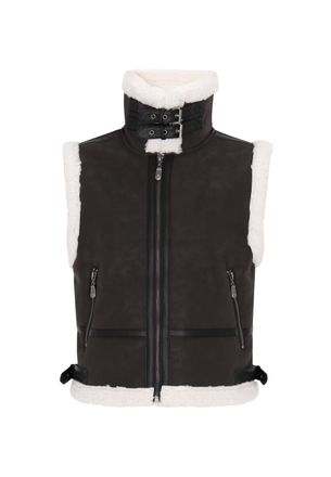 Dreimaster Dreimaster Waistcoat Dames donkerbruin