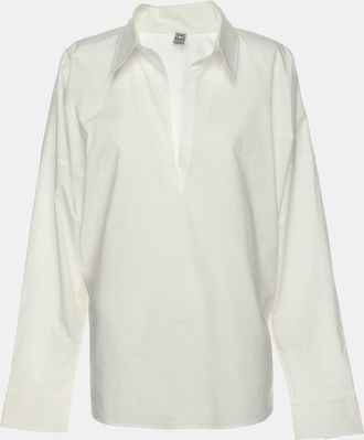 Toteme White Cotton Poplin Shirt