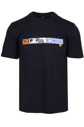 Paul Smith Mens REG FIT T-SHIRT DARK NAVY Cotton - Size X-Large