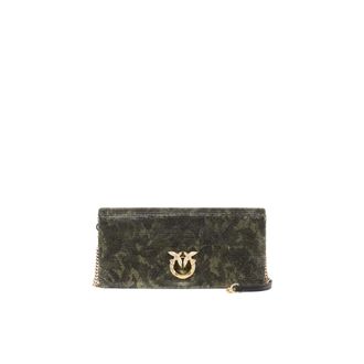 Pinko Clutch con fibbia Love Birds - - Bags - Donna - Verde - ONE SIZE