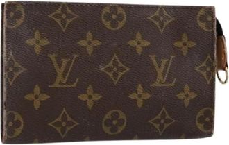 Louis Vuitton Pre-owned Canvas Pouch - Dames - Vintage Clutch - Bruin - ONE Size - Vintage