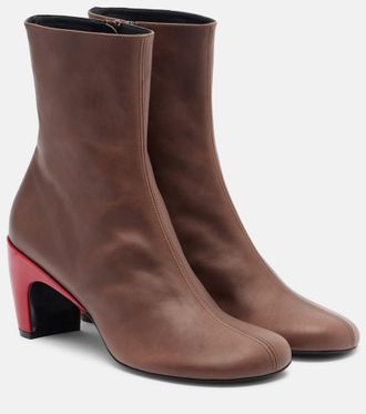 Dries Van Noten Botines 65 de piel