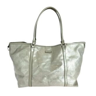 Gucci Pre-owned Tote Bags, female, Gray, Size: ONE SIZE Pre-owned Silver PVC GG Imprime Tote Bag