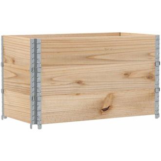 vidaXL Jardinera De Madera Maciza De Pino 100x50 Cm Vidaxl