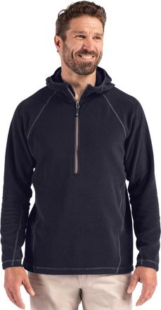 Clique Powder Recycled Fleece Mens Half Zip Hooded Pullover