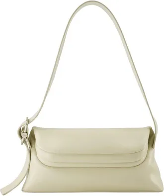 Osoi Womens Hobo Folder Brot Osoi Leather Cream Ivory Calfskin Shoulder-hobo-bags