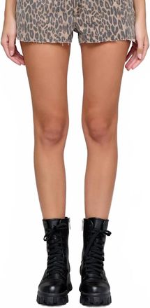 Hidden Jeans Kenzie High Rise Shorts In Cheetah