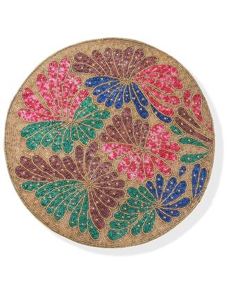 Tiramisu Autumn Bloom Beaded Placemat