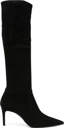 Stuart Weitzman 75 mm Stuart Power laarzen - BLACK