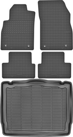 OEM Juego De Alfombrillas De Goma Para Coche Y Maletero Para Opel Astra Iv J Hatchback (2009-2015)