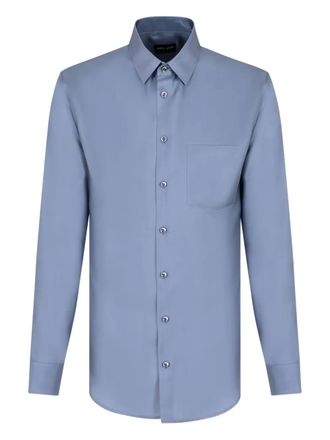 Giorgio Armani Camicia con taschino - Blu