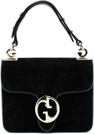 Gucci Pre-owned Handbags, female, Black, Size: ONE SIZE Pre-owned Leather Handbag