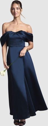 Coast Bandeau Maxi Dress in Navy at Nordstrom, Size 10