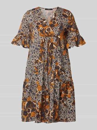 Max Mara A-Linien Kaftankleid aus reiner Baumwolle Modell FUOCO in Mittelbraun, Gr&ouml;&szlig;e XXL