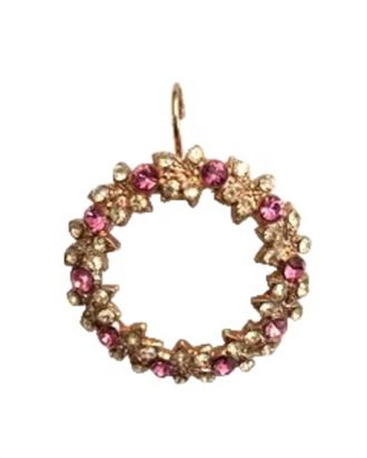 Mariana Womens Gingerbread Earrings In Pink / Clear