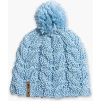 Turtle Fur Millie Wool Pom Beanie in Sky at Nordstrom